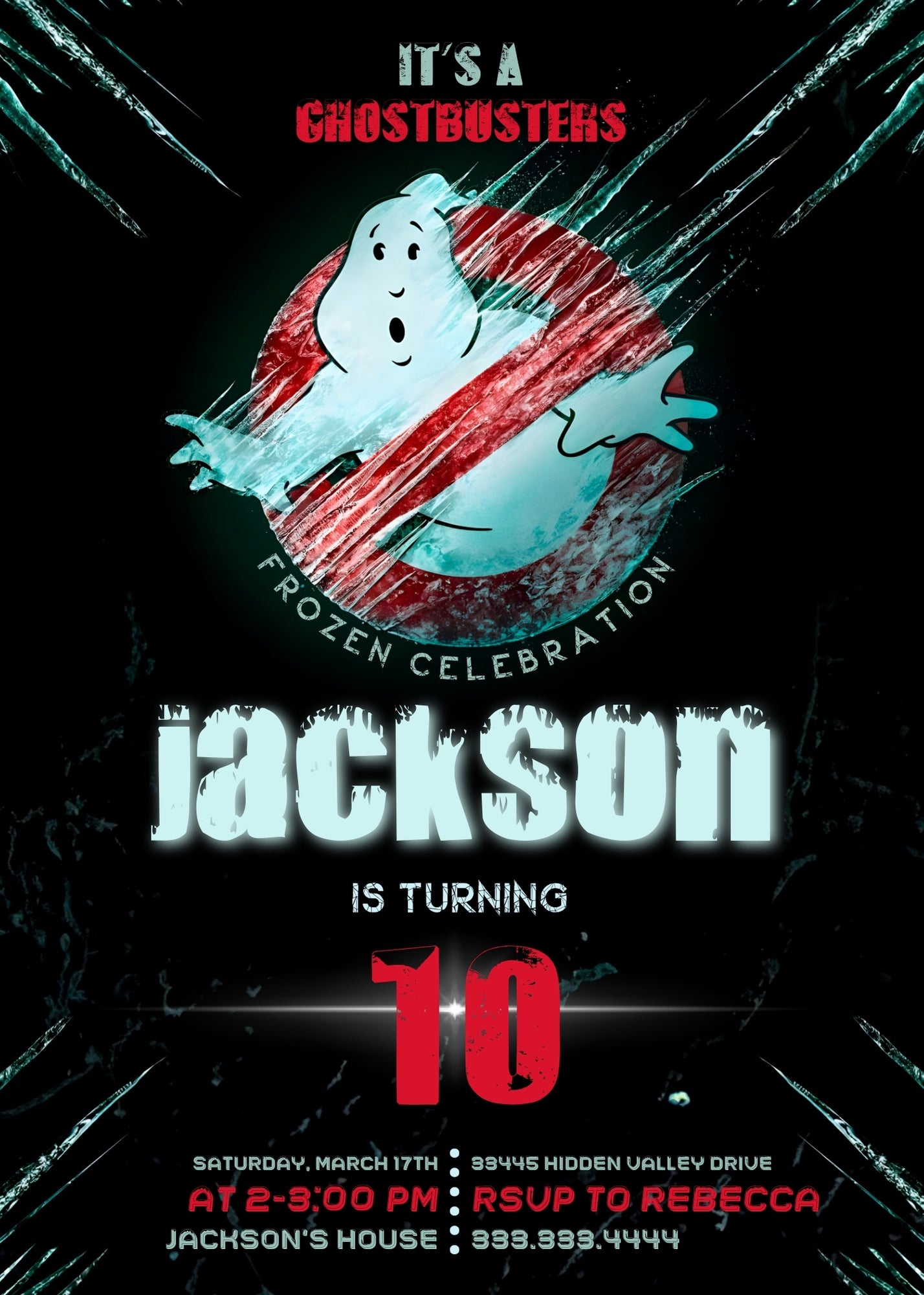 Ghostbusters customizable invitation template | Share or Print | | NZ460