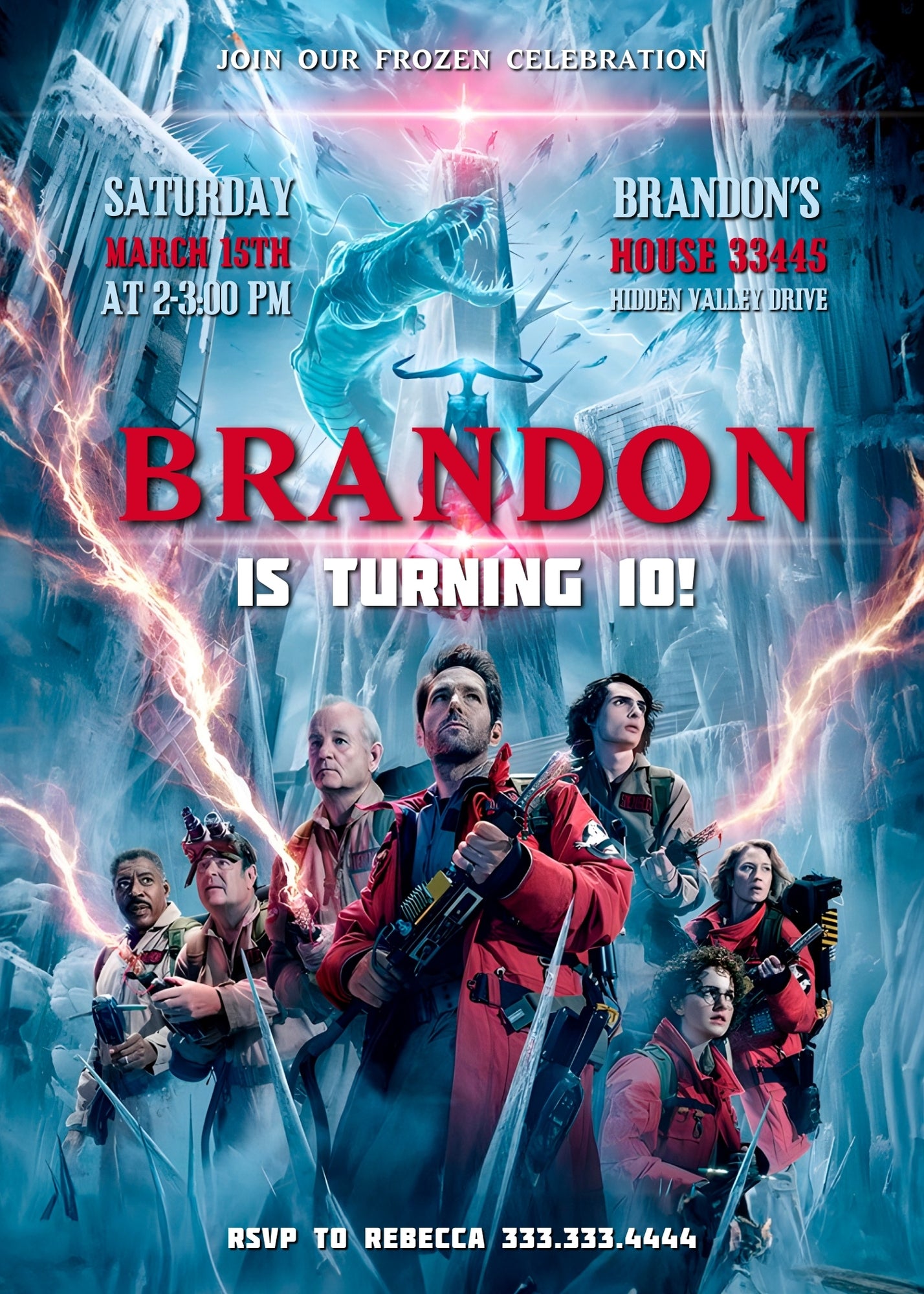 Ghostbusters customizable invitation template | Share or Print | | JA761