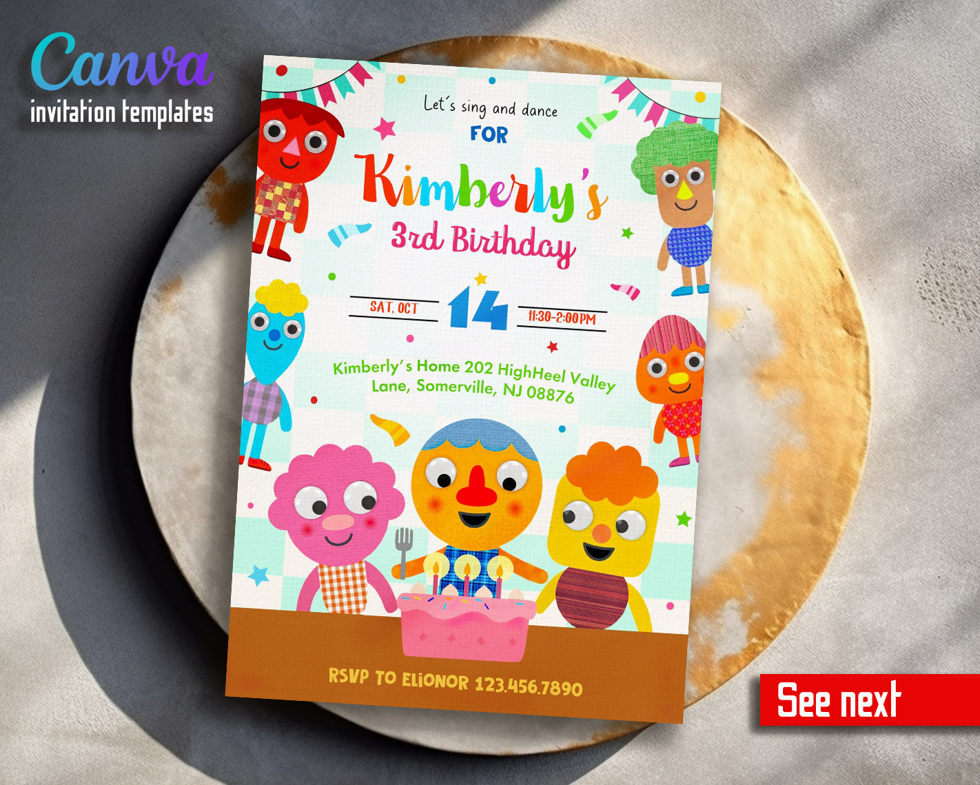 Super Simple Songs customizable invitation template | Share or Print | | DI705