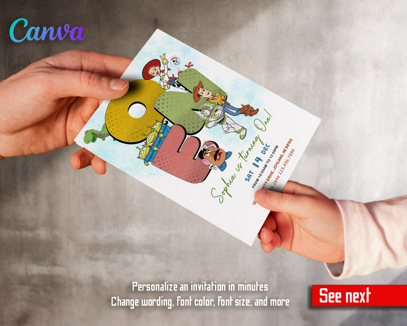 Toy Story Woody customizable invitation template | Share or Print | | WP680
