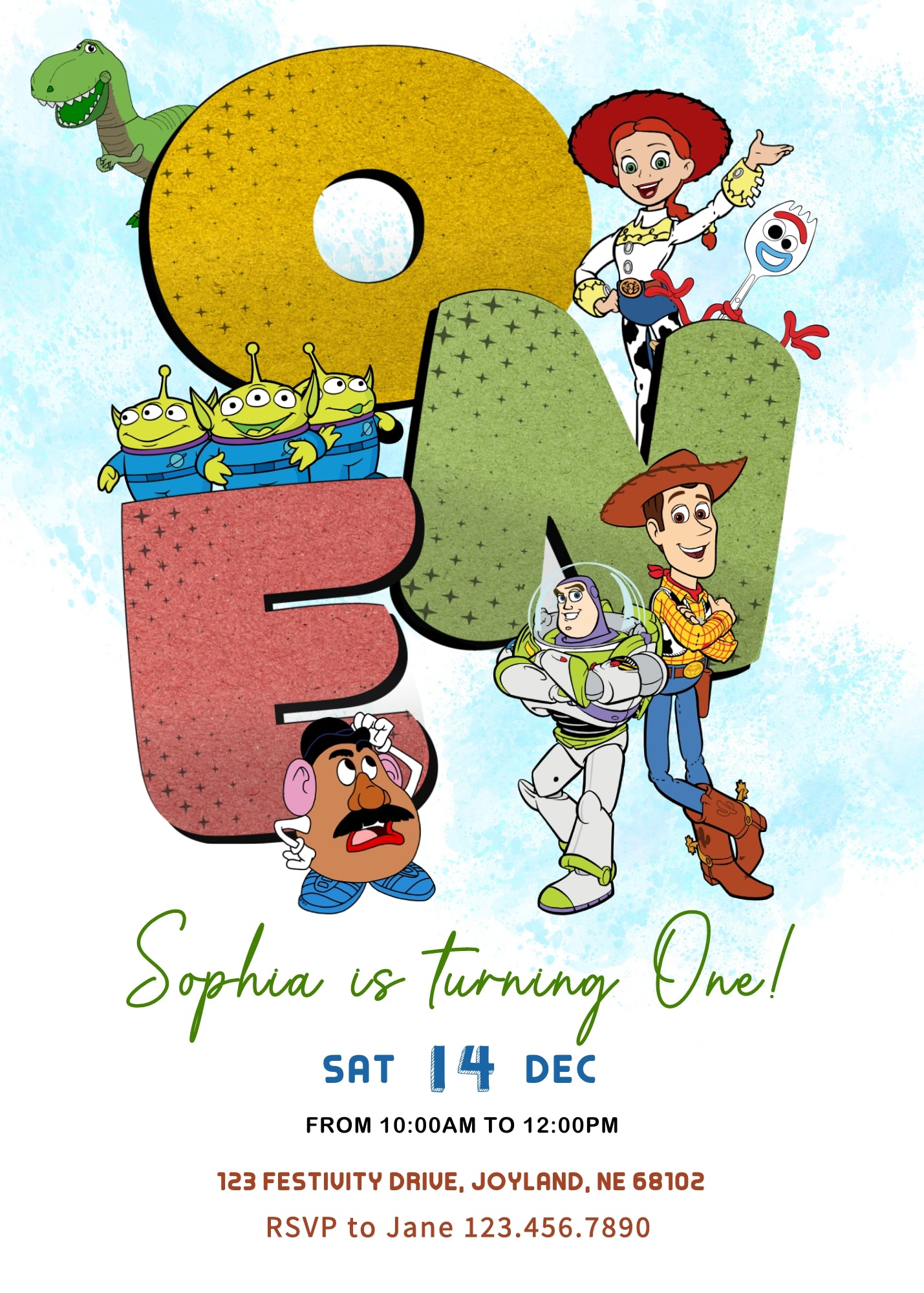 Toy Story Woody customizable invitation template | Share or Print | | WP680