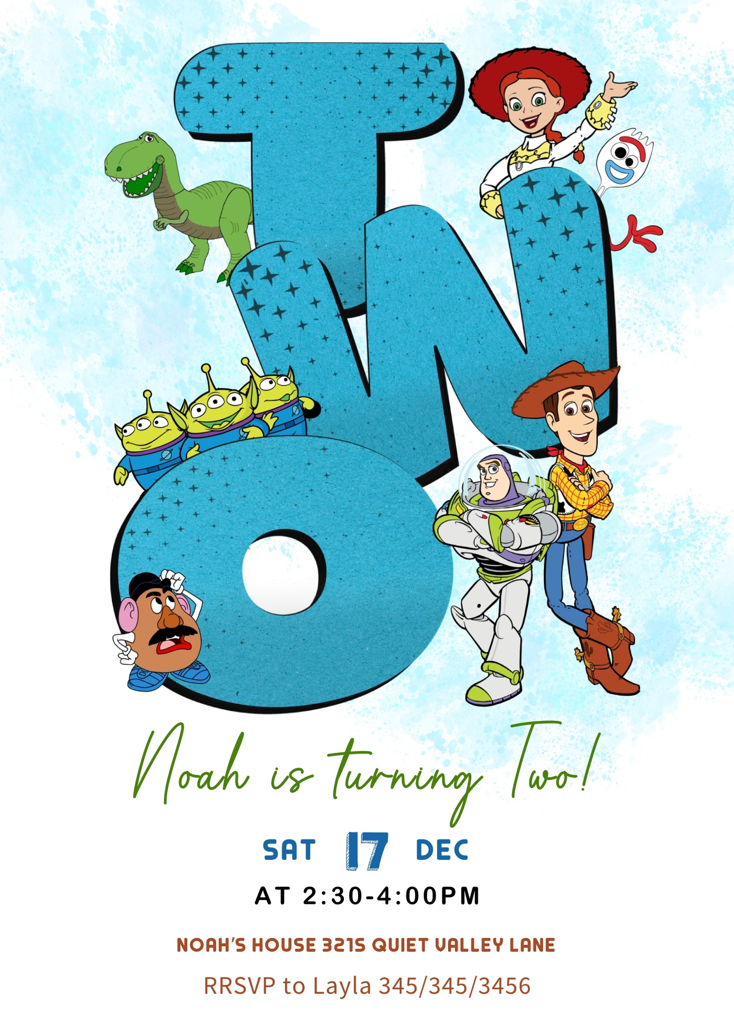 Toy Story Woody customizable invitation template | Share or Print | | GC604