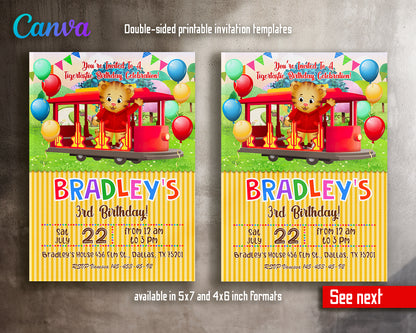 Daniel Tiger's Neighborhood customizable invite template | instant download | Share or Print | ND706