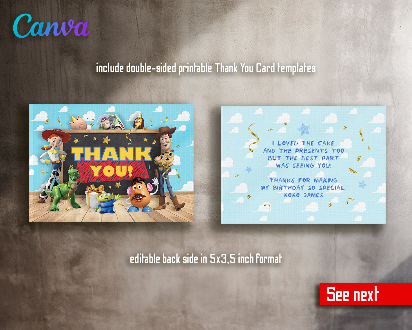 Toy Story customizable invite template | instant download | Share or Print | SS848