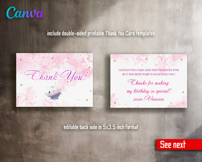 Gabby's Dollhouse customizable invite template girl | instant download | Share or Print | YG942