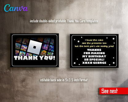 Roblox customizable invite template | instant download | Share or Print | GQ891