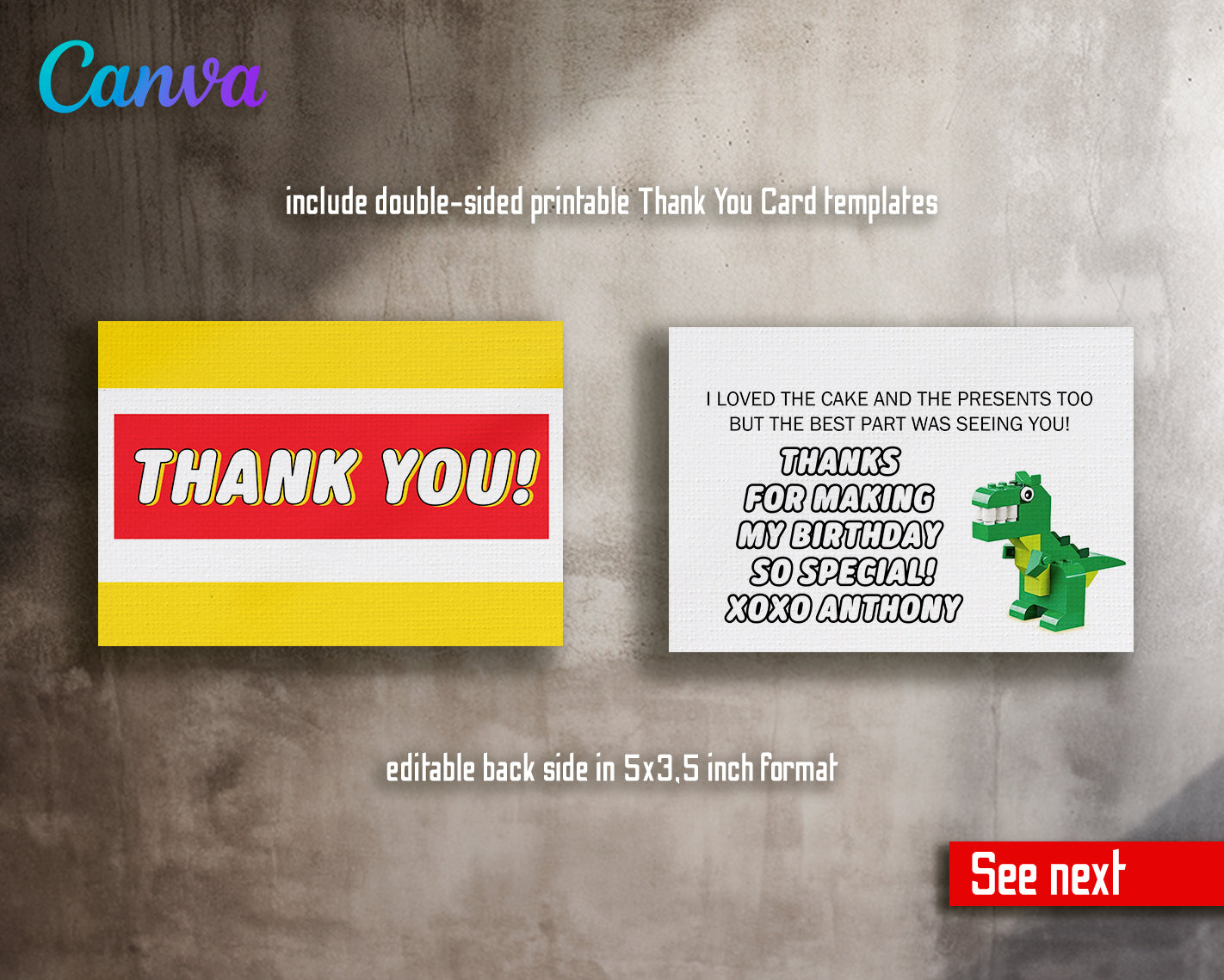 Lego customizable invite template | instant download | Share or Print | JP922