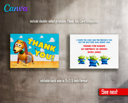 Toy Story customizable invite template | instant download | Share or Print | AX975