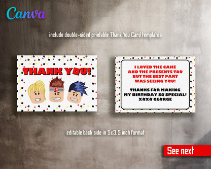 Roblox customizable invite template | instant download | Share or Print | UF370