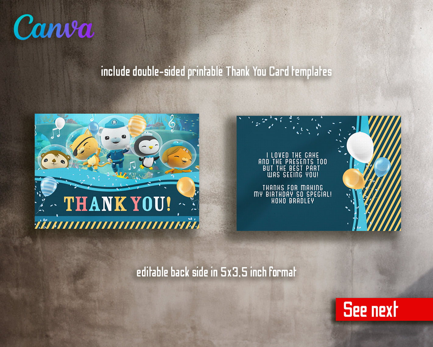 Octonauts customizable invite template | instant download | Share or Print | KP112