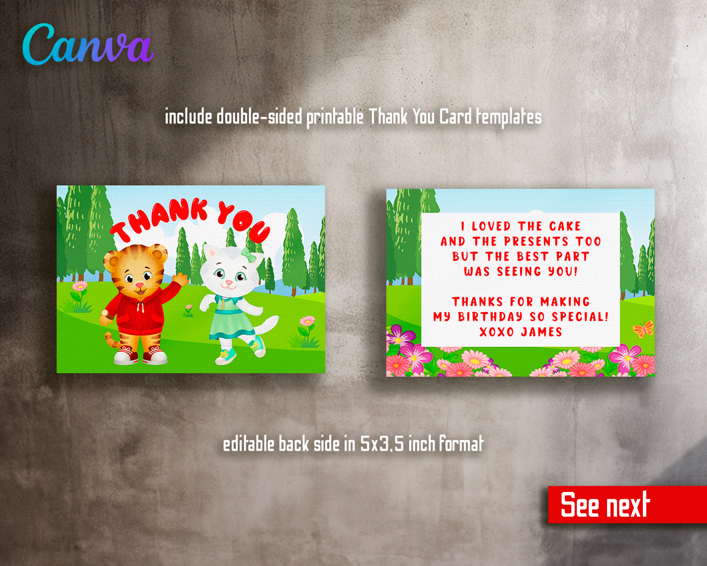 Daniel Tiger's Neighborhood customizable invite template | instant download | Share or Print | RP498