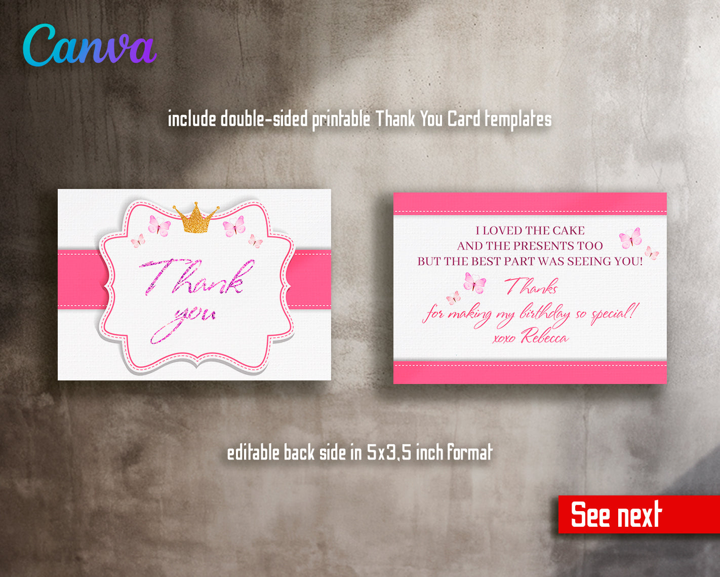 Princess Disney customizable invite template girl | instant download | Share or Print | KY843