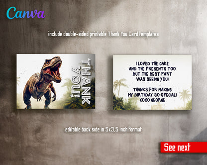 Jurassic World customizable invite template | instant download | Share or Print | IU601