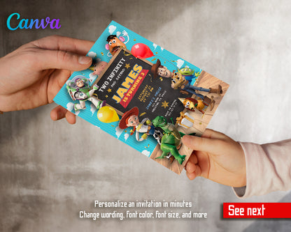 Toy Story customizable invite template | instant download | Share or Print | SS848