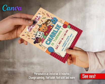 Daniel Tiger's Neighborhood customizable invite template | instant download | Share or Print | HI069