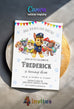 Paw Patrol customizable invite template | instant download | Share or ...