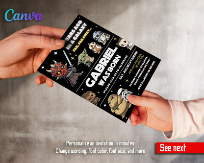 Star Wars Darth Vader  customizable invitation template | Share or Print | boy | LZ626