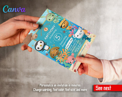 Octonauts customizable invitation template | Share or Print |  | ML016