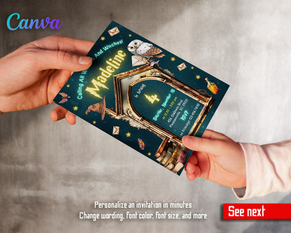 Harry Potter  customizable invitation template | Share or Print |  | TC240