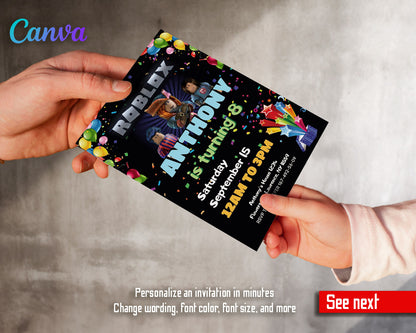 Roblox Gamer customizable invitation template | Share or Print | | BD574