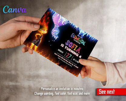 Elemental customizable invitation template | Share or Print |  | KM781