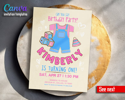 Ms. Rachel  customizable invitation template | Share or Print |  | DH420