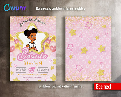 Gracie's Corner Music customizable invitation template | Share or Print | girl | CG339