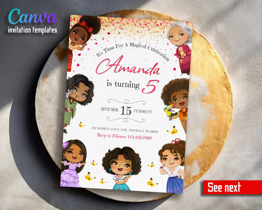 Encanto Mirabel customizable invitation template | Share or Print | girl | UZ747