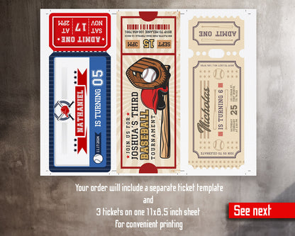 Baseball MLB Sport customizable invitation template | Share or Print | boy | NR664