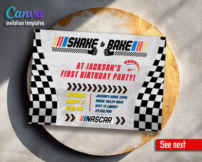 Nascar Ricky Bobby  customizable invitation template | Share or Print | boy | ME620