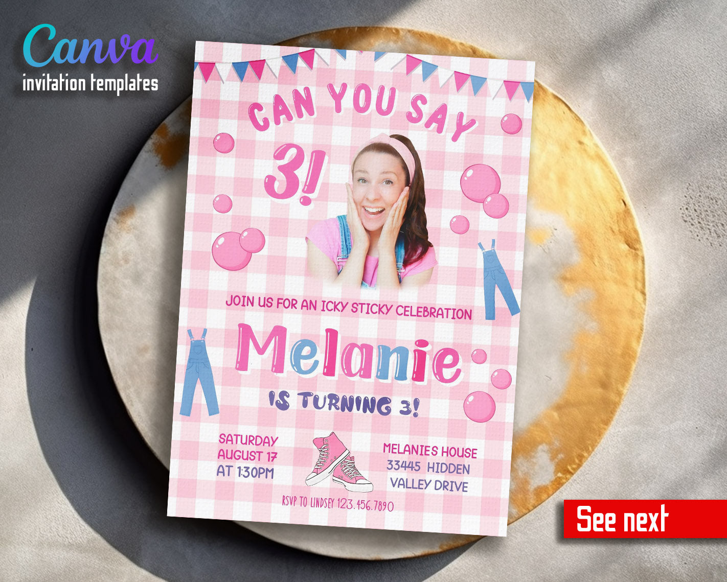 Ms. Rachel customizable invitation template | Share or Print | | SX510 ...