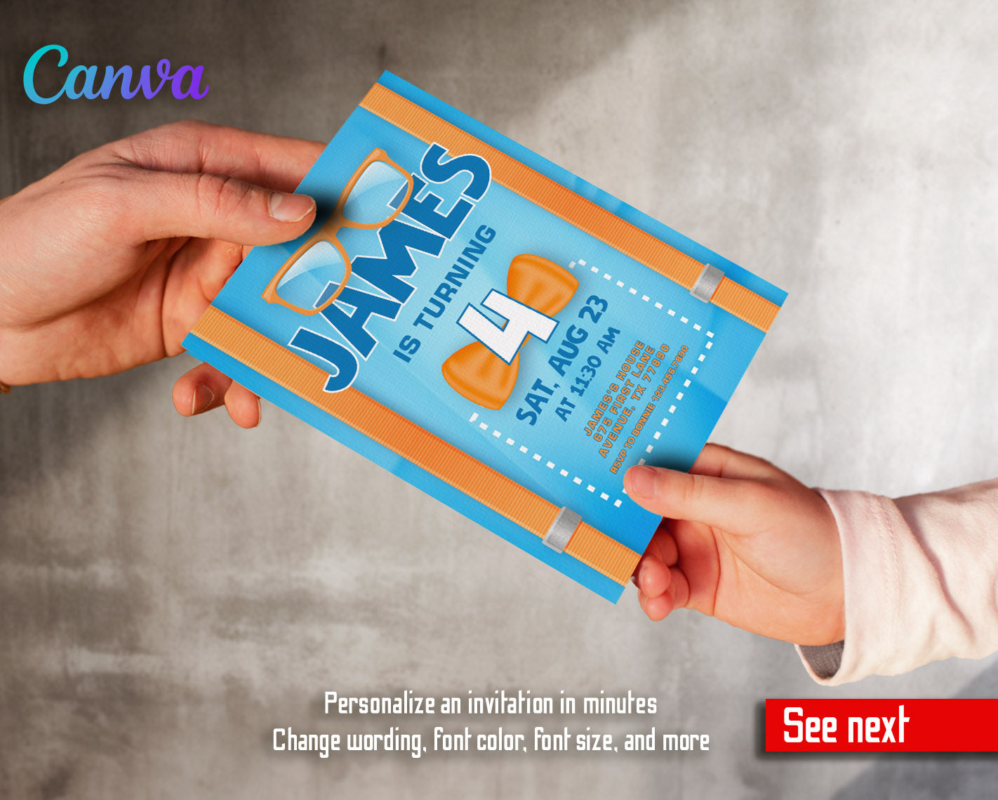 Blippi   customizable invitation template | Share or Print |  | JE127