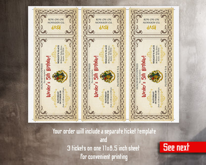 Harry Potter Hogwarts customizable invitation template | Share or Print |  | HA347