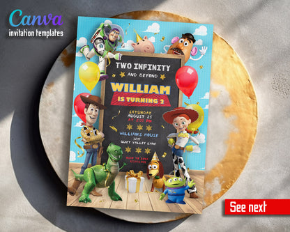 Toy Story Woody  customizable invitation template | Share or Print |  | MF764