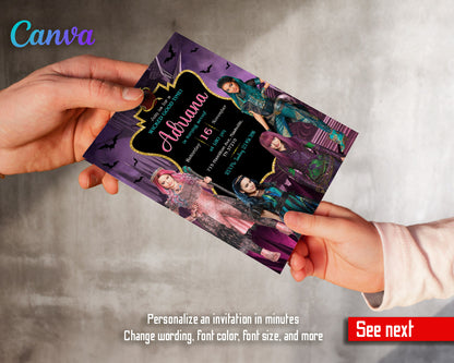 Descendants Disney customizable invitation template | Share or Print |  | HN404