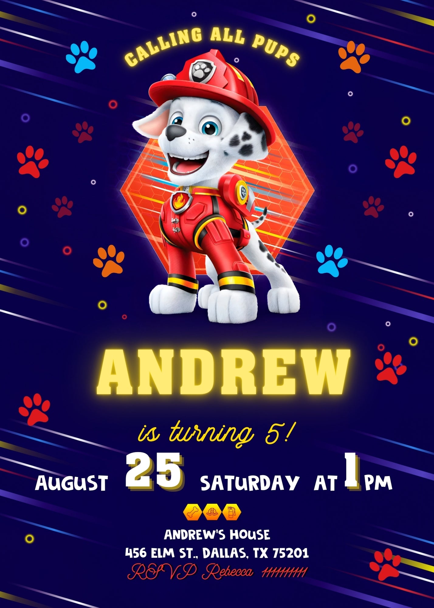 PAW Patrol customizable invitation template | Share or Print | | KQ673