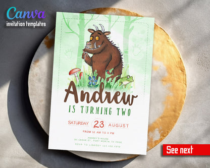 Gruffalo customizable invitation template | Share or Print | | KF287