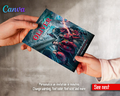 Ghostbusters  customizable invitation template | Share or Print |  | GE636