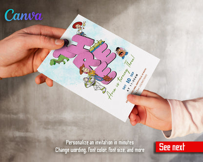 Toy Story Woody  customizable invitation template | Share or Print |  | IZ779