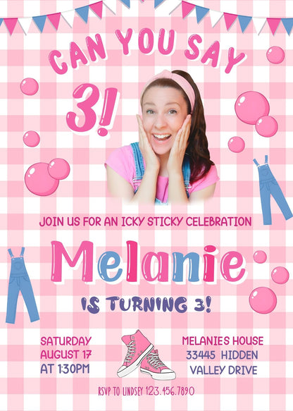 Ms. Rachel  customizable invitation template | Share or Print |  | SX510