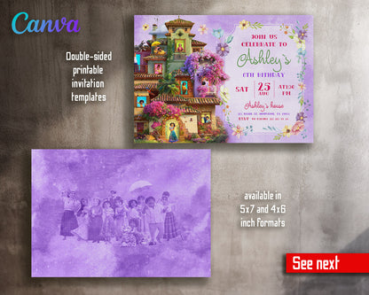 Encanto Mirabel customizable invitation template | Share or Print | girl | HA286