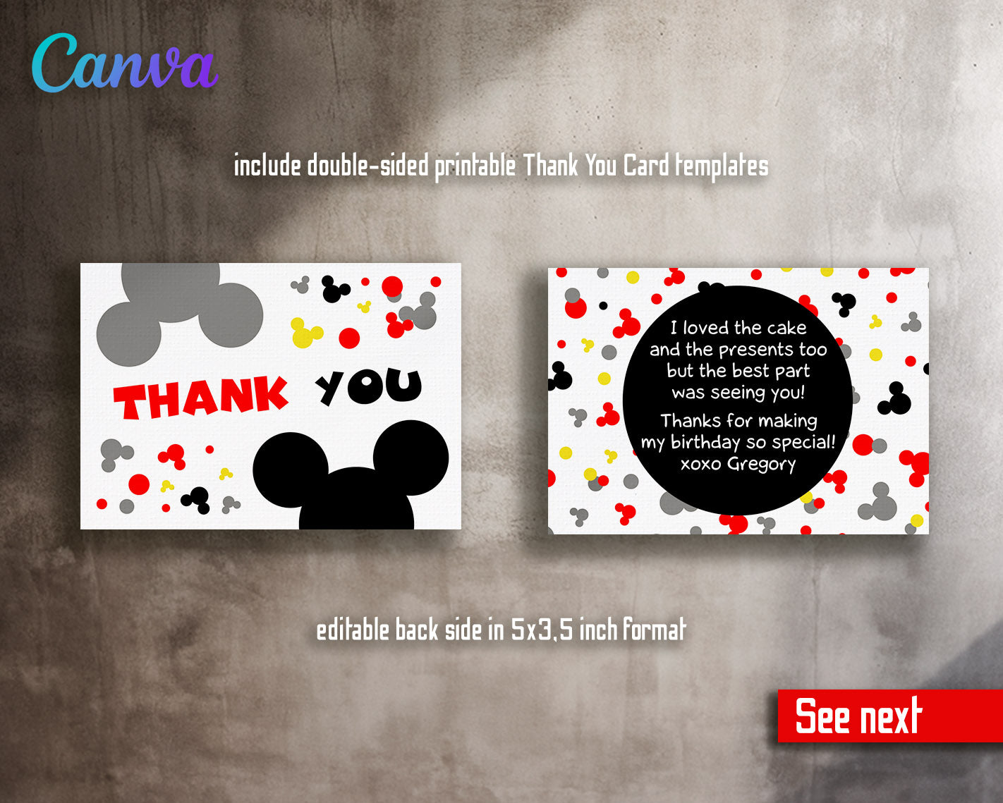 Mickey Mouse Clubhouse customizable invitation template | Share or Print |  | OM226