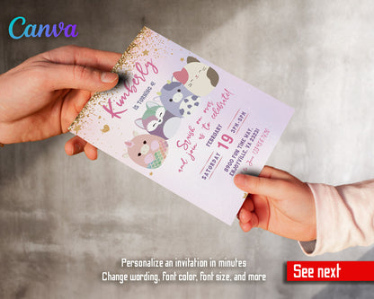 Squishmallows  customizable invitation template | Share or Print |  | PF636