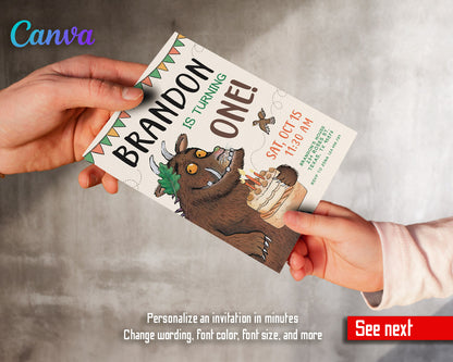 Gruffalo customizable invitation template | Share or Print | | CJ972