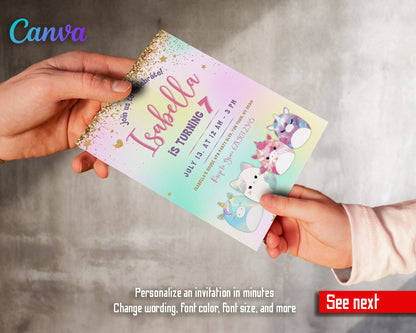 Squishmallows  customizable invitation template | Share or Print |  | EZ356