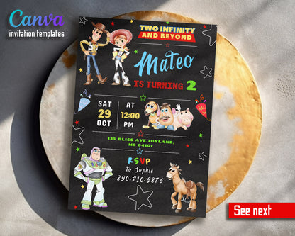 Toy Story Woody  customizable invitation template | Share or Print |  | KB129