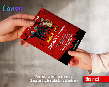 Horror Killer Movie Party  customizable invitation template | Share or Print |  | GI479