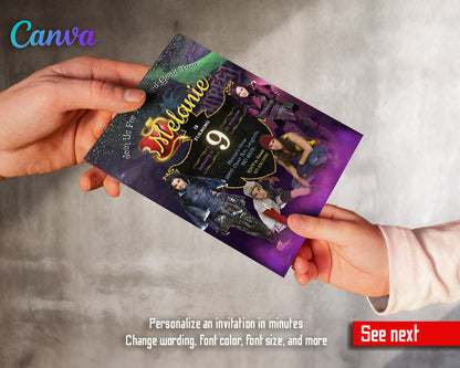 Descendants Disney  customizable invitation template | Share or Print |  | HZ798