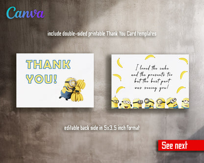 Minions Despicable Me customizable invitation template | Share or Print | | GW504