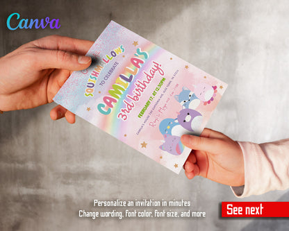 Squishmallows  customizable invitation template | Share or Print |  | XA287